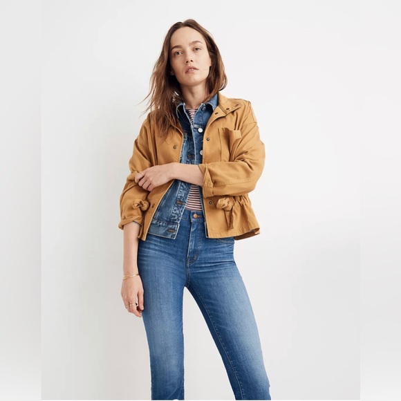 Madewell Southlake Military Jacket - Tan - Size S - Picture 2 of 4